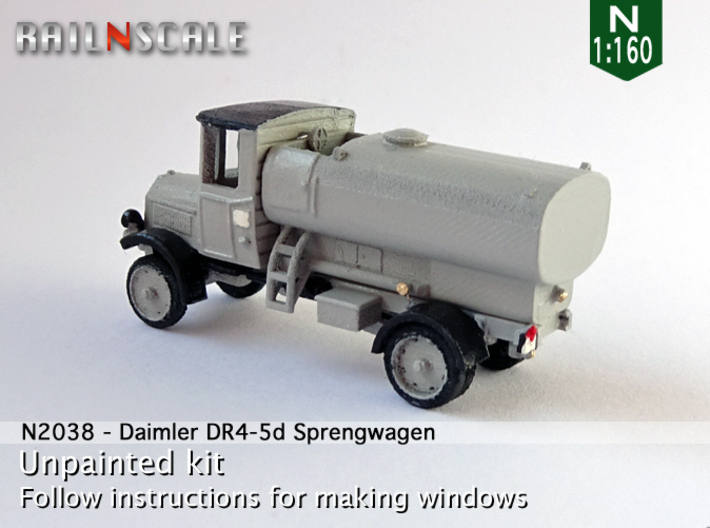Daimler Sprengwagen (N 1:160) 3d printed 