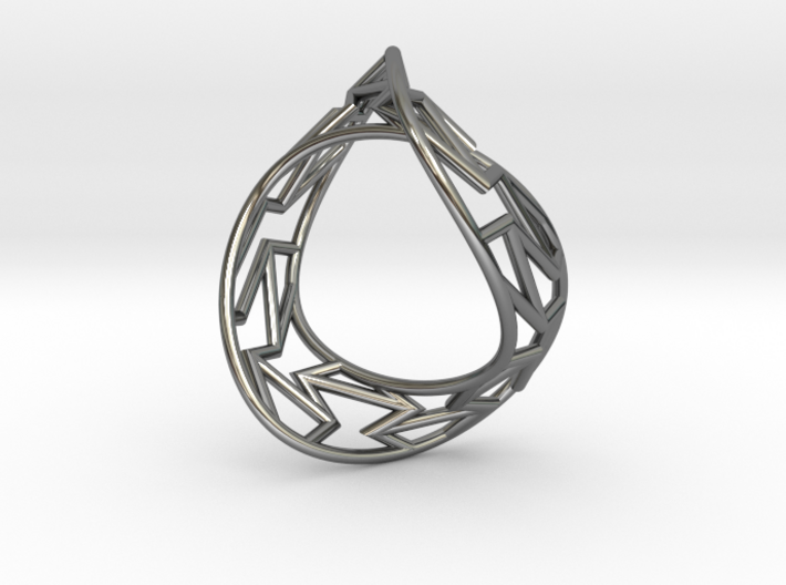 Infinity Frame Ring 3d printed 