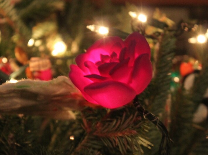 Rose Tea Light Cover / Christmas Light Cover  ~2.5 3d printed 