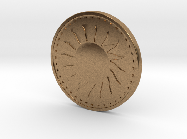Coin of the Sun 3d printed