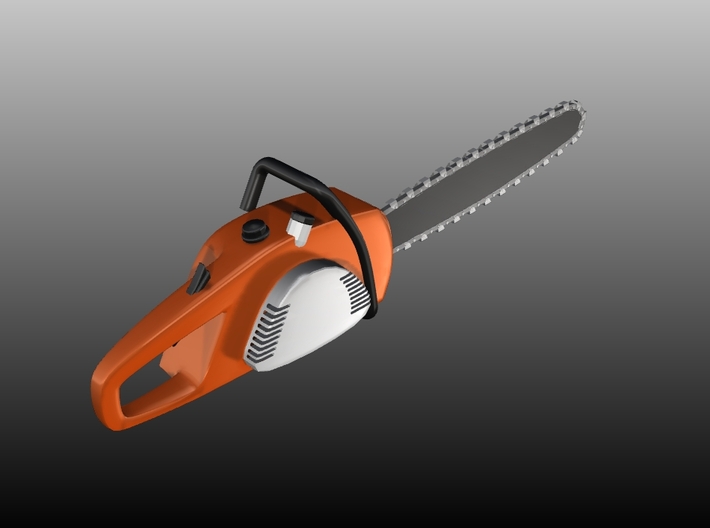 Chain Saw Type 2 - 1/10 3d printed 
