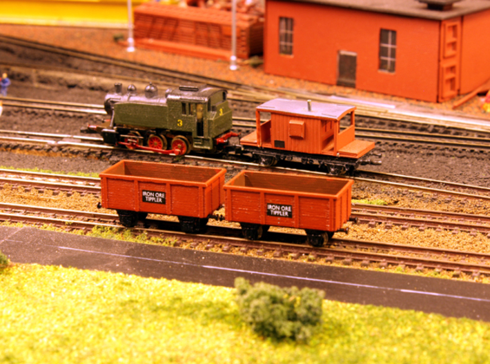 Iron Ore Tippler - Zscale 3d printed Photo and painting by Kevin Smith