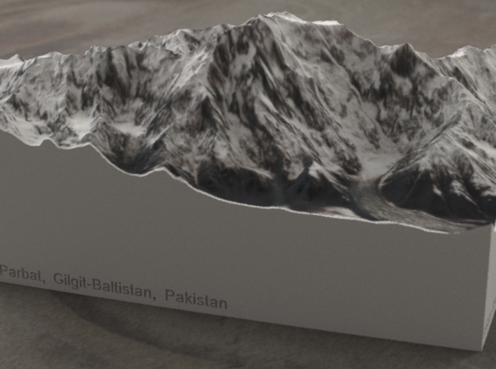 Nanga Parbat, Pakistan, 1:100000 Explorer 3d printed