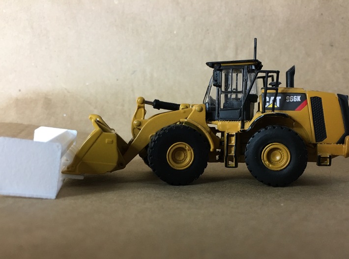 1:87 20ft Wheel loader snow pusher.  3d printed (Loader not included)