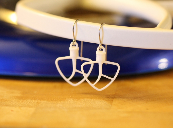 Kitchenaid-Style Mixer Earrings 3d printed