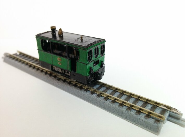 Hohenzollern Tramway locomotive 3d printed Painted and finished model