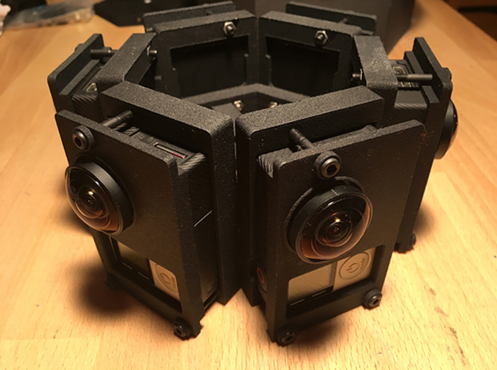 6-Camera Rig 3d printed 