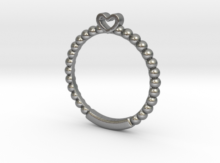 Cute Simple Heart Ring 3d printed