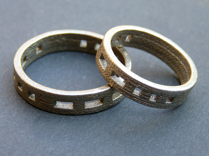 Morse code ring (Customized) 3d printed