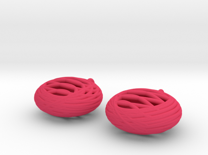 Quark Earrings - Basket 3d printed 