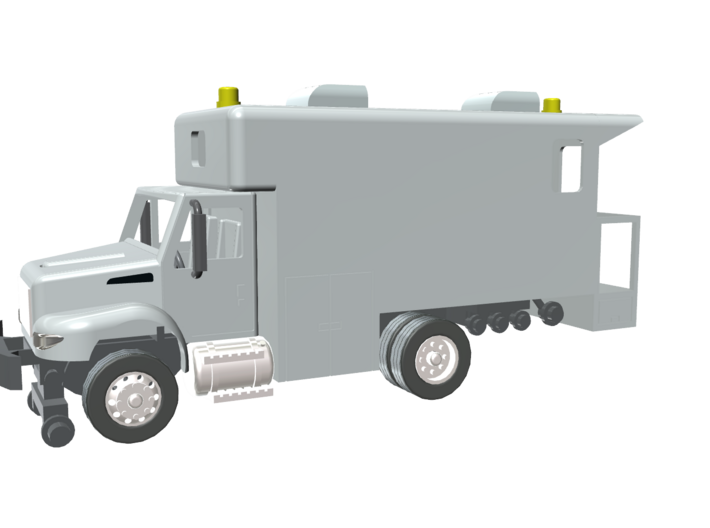 MOW Rail Detection Truck 1-87 HO Scale 3d printed