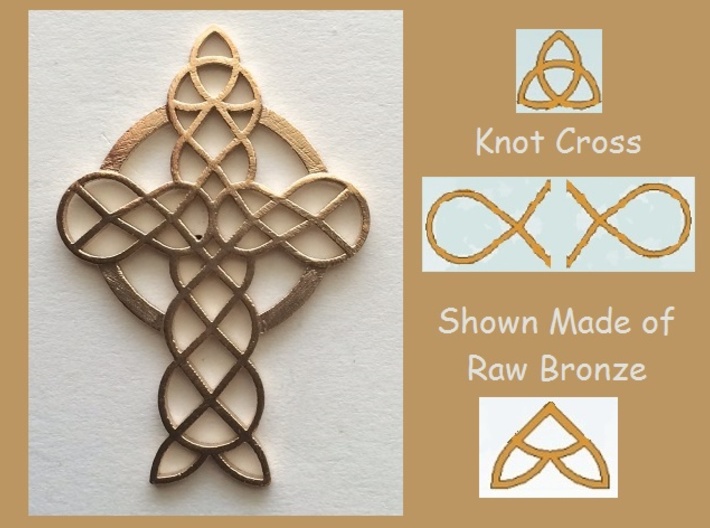 Knot Cross 3d printed 
