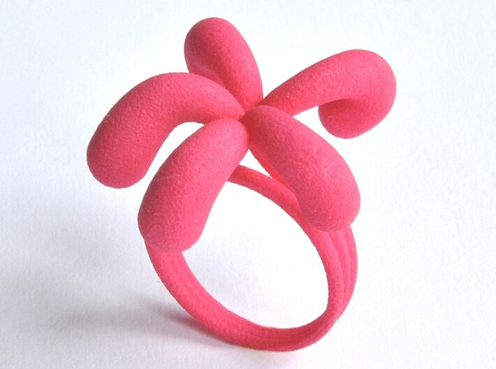 Water Drops Ring (From $19) 3d printed Water Drops Ring Pink