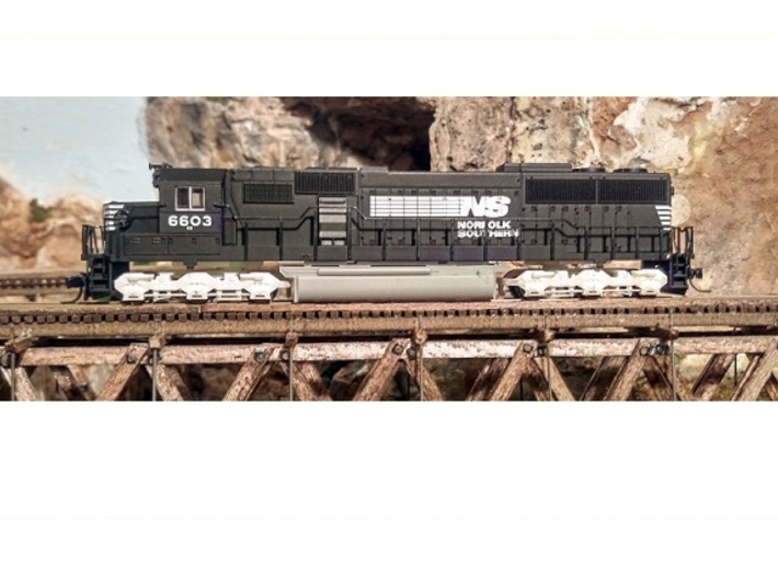 Atlas SD50/SD60/SD60M Dummy Chassis Kit - N Scale 3d printed Dummy SD50
