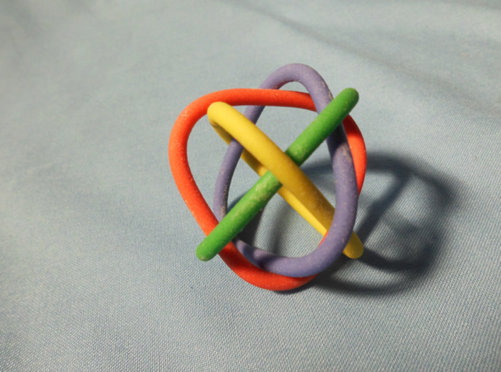 4 rings 3d printed 