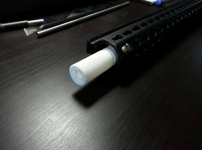 Muzzle Device Part 1 And 2 V4 3d printed