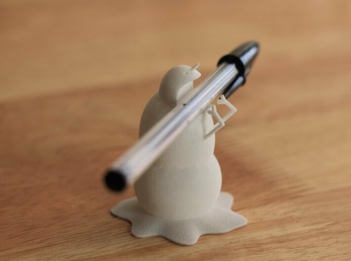 Mutan Man-eating Snowman Pen Holder 3d printed