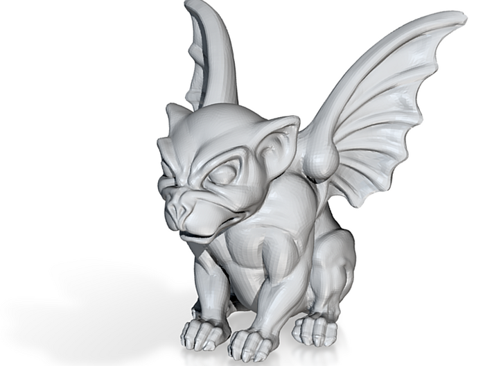 Cute Dog-like Gargoyle Statue 3d printed