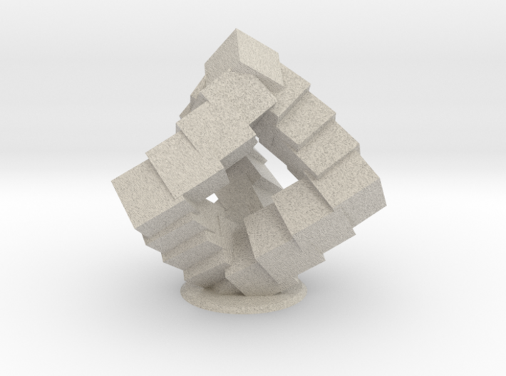 Cubic Helix 3d printed
