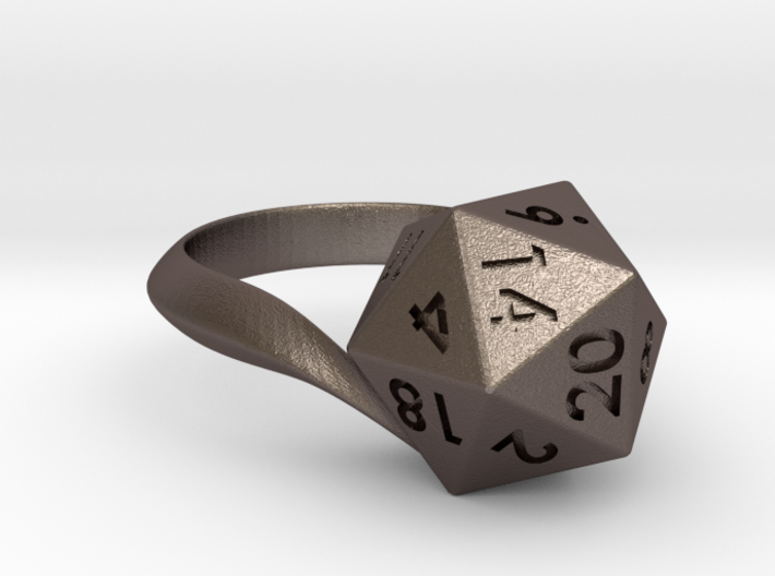 D20 Ring (ZKKUZQJ6D) by 3by3D