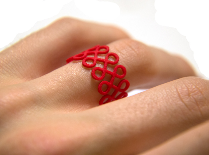Eighty-Eight Ring 3d printed 