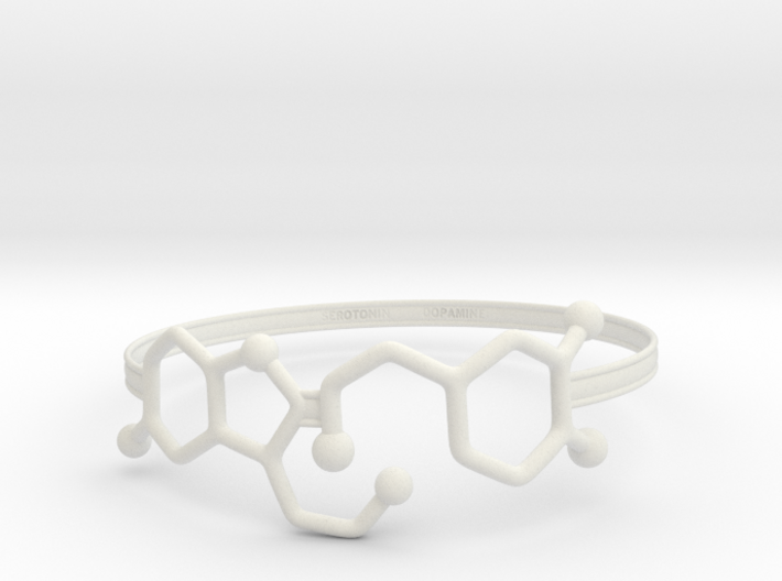 Serotonin Dopamine Bracelet 65mm 3d printed