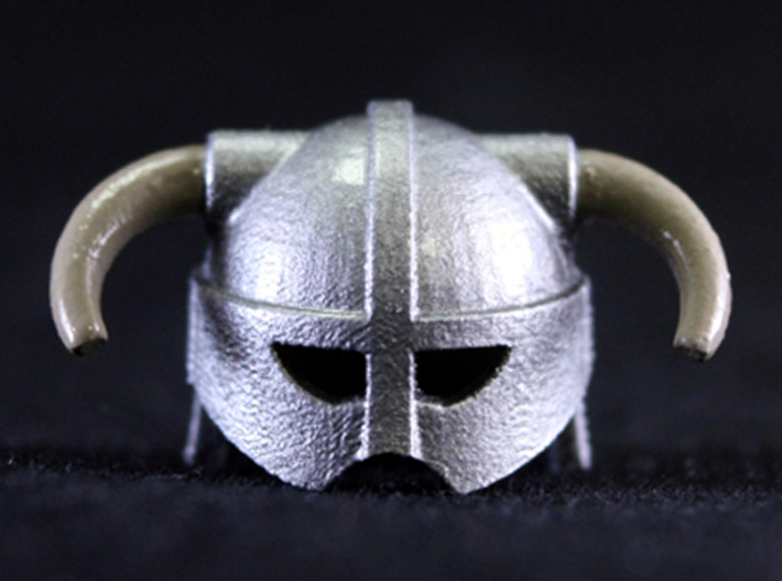 Iron Helmet 3d printed Painted Frosted Ultra Detail