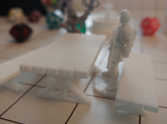 Tabletop: Trestle Table 3d printed 
