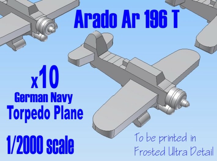 10 X 1-2000 Arado 196 For FUD 3d printed
