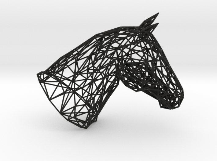 Horse head wire-model 3d printed