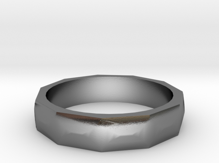 Facet Ring Sizes 6-12 3d printed