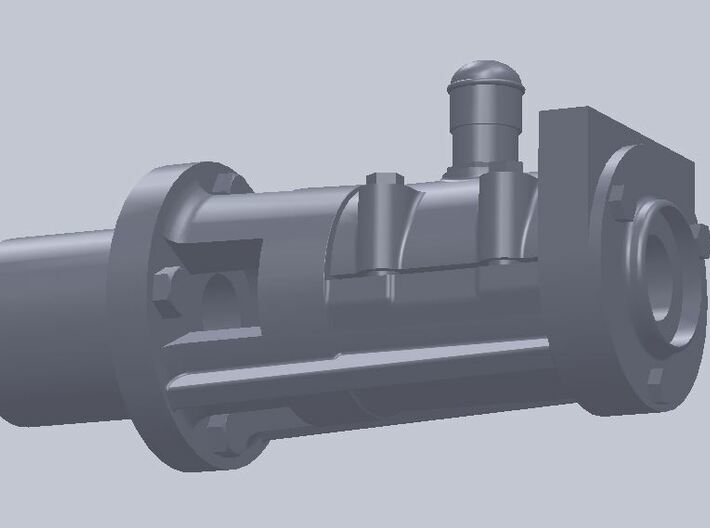 Cylinderstok føring 3d printed 