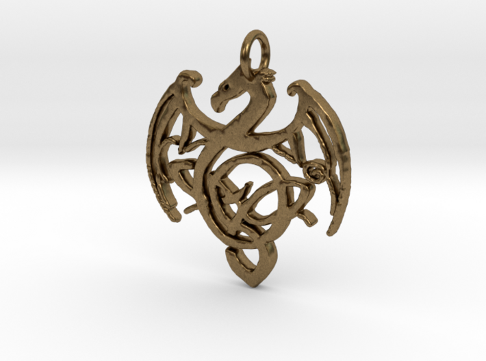 Dragon Pendant 3d printed