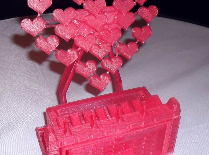 Decorative Mobile Phone Stand with Trinket Box 3d printed 