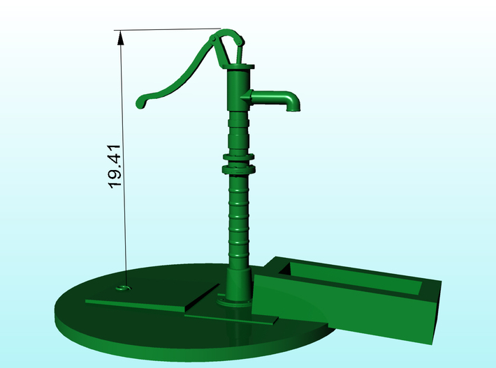 Street pump type: A 1:87( H0 ) scale 2 Pcs set 3d printed 