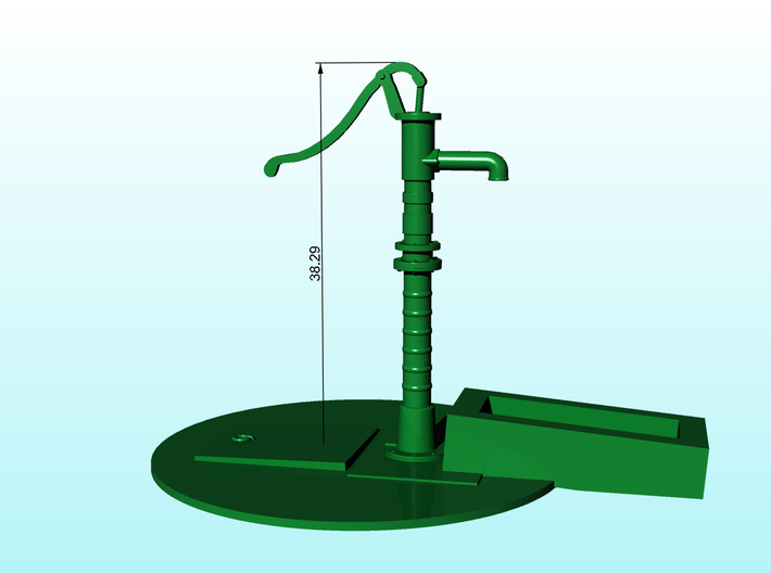 Street pump type: A 1:48( 0 ) scale 1 Pcs 3d printed 