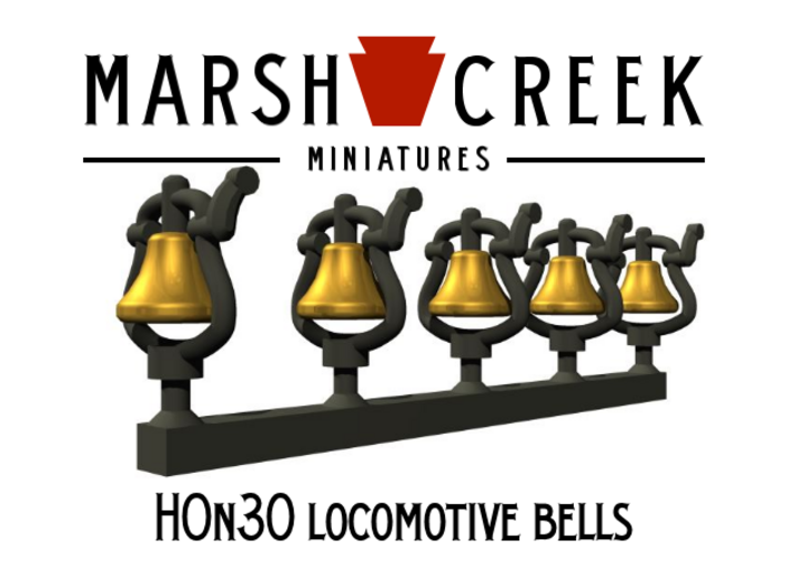 HOn30 Small Bell (5) 3d printed