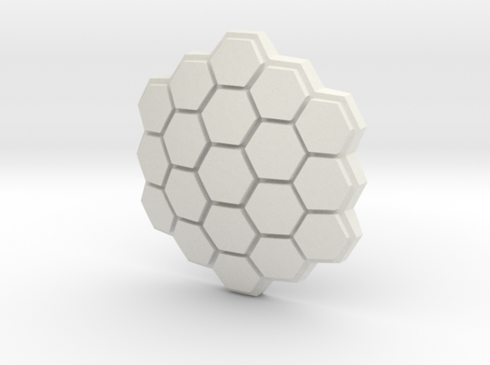 Hexagonal Energy Shield, 5mm grip 3d printed
