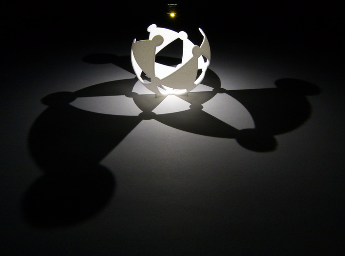 (3,3,2) triangle tiling (stereographic projection) 3d printed