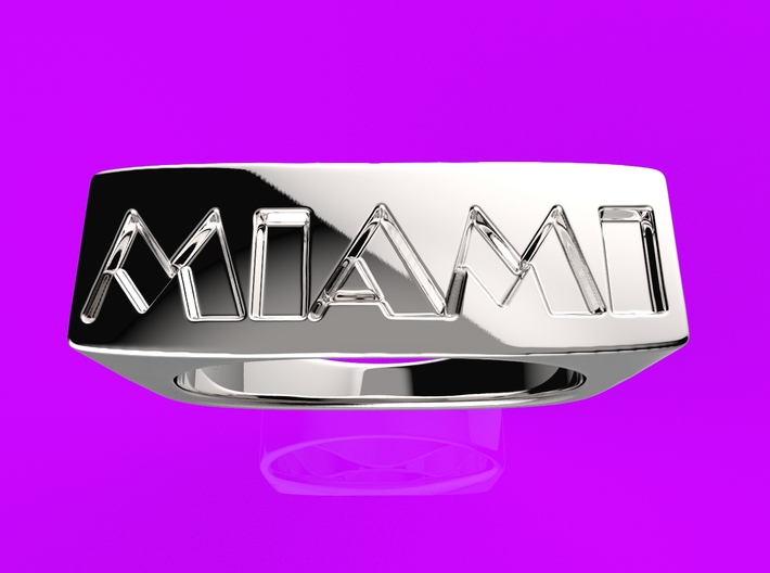 Miami Ring 3d printed 