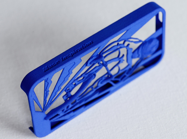 Muscular Cyclist iPhone 5/5s Case 3d printed logo of Muscular Cyclist iPhone5/5s Case in royal blue