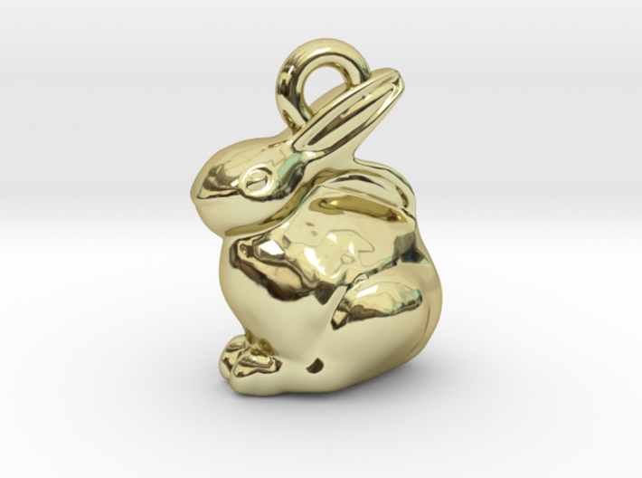 mini chocolate Easter bunny charm  3d printed 