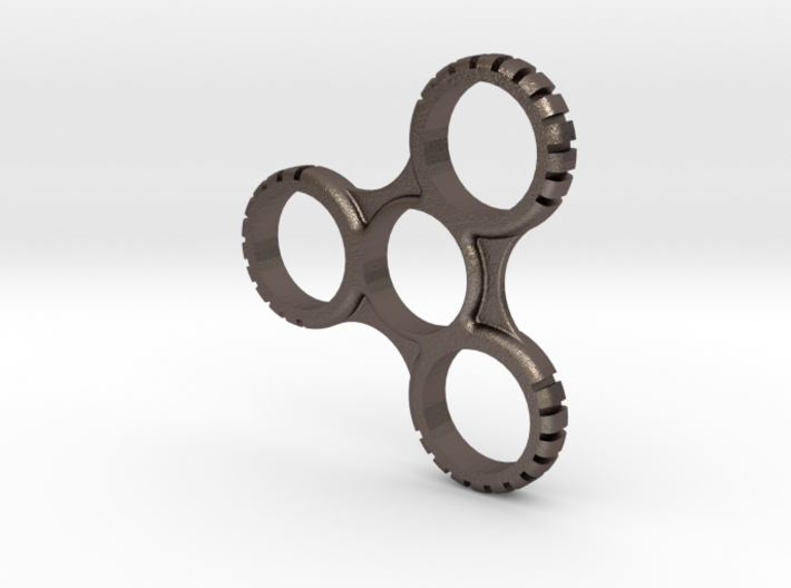Notched Fidget Spinner 3d printed