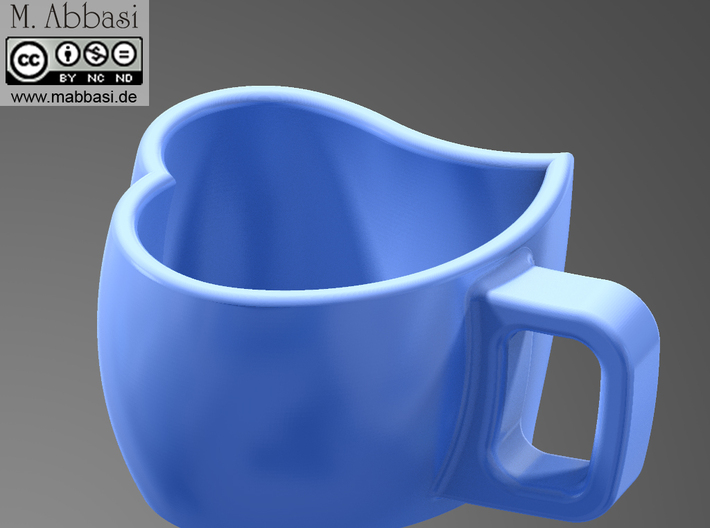 Heart Mug 3d printed