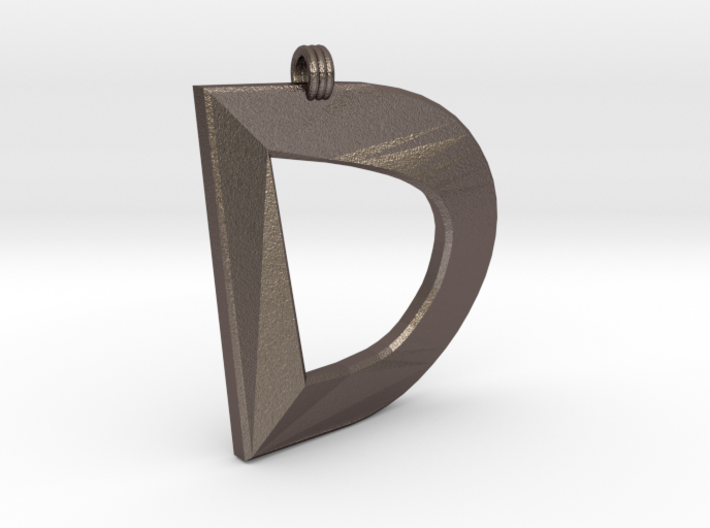 Distorted Letter D 3d printed