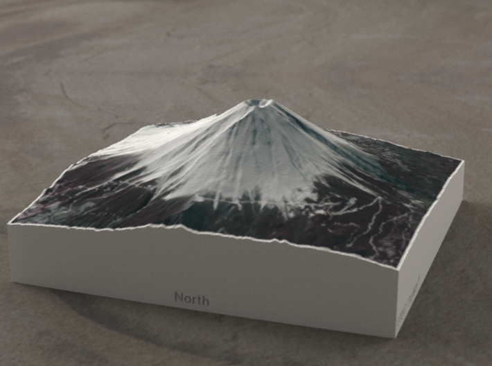 Mt. Fuji, Japan, 1:75000 Explorer 3d printed 