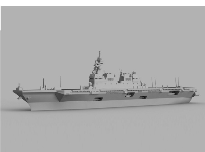 1/1800 JS Hyūga-class helicopter destroyer 3d printed Computer software render
