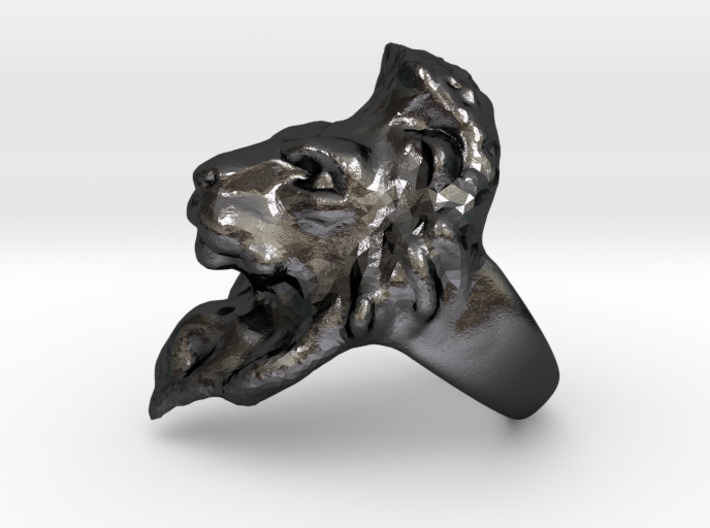 Lion Ring 17.35mm (size 7) 3d printed