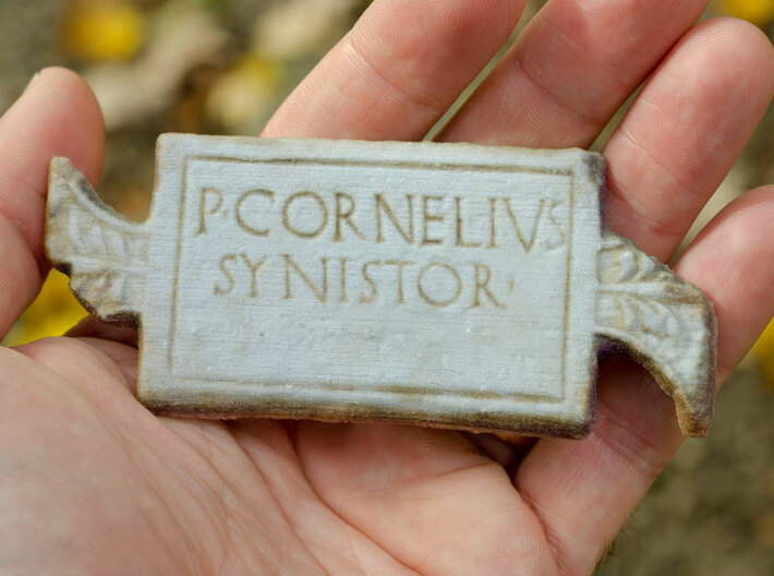 P. Cornelius / Synistor - Roman Inscription (4&quot;) 3d printed