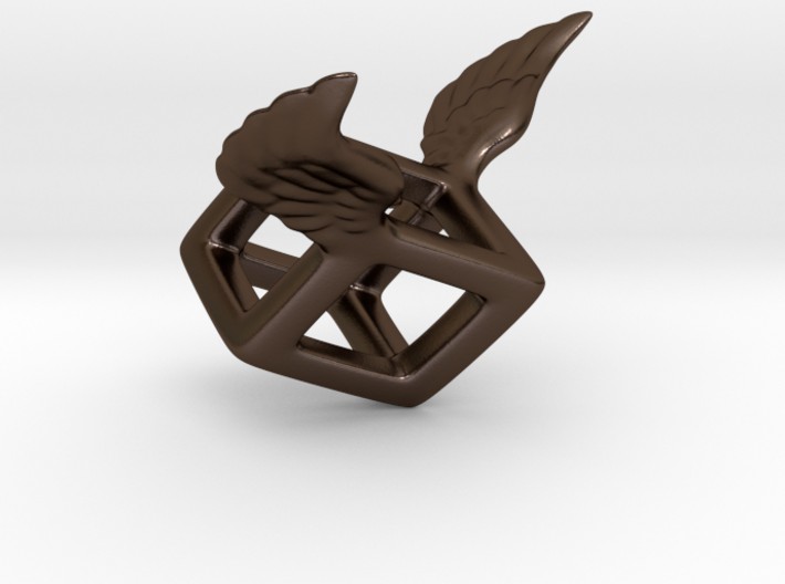 Winged Cube 3d printed
